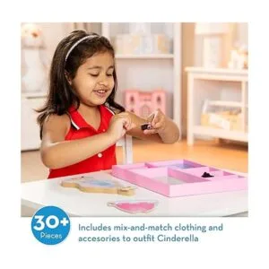 Melissa Doug juego de muñeca de madera y disfraz_2