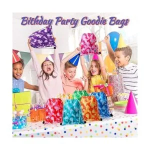 Weewooday Paquete de 16 bolsas de camuflaje con cordón_2