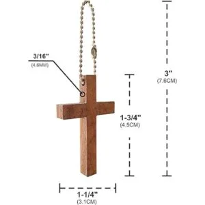 100 dijes de cruz de madera natural mini colgantes de_2