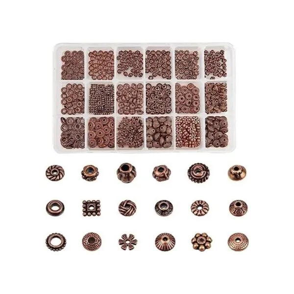 PH PandaHall 540pcs 18 estilos de cuentas espaciadoras de_1