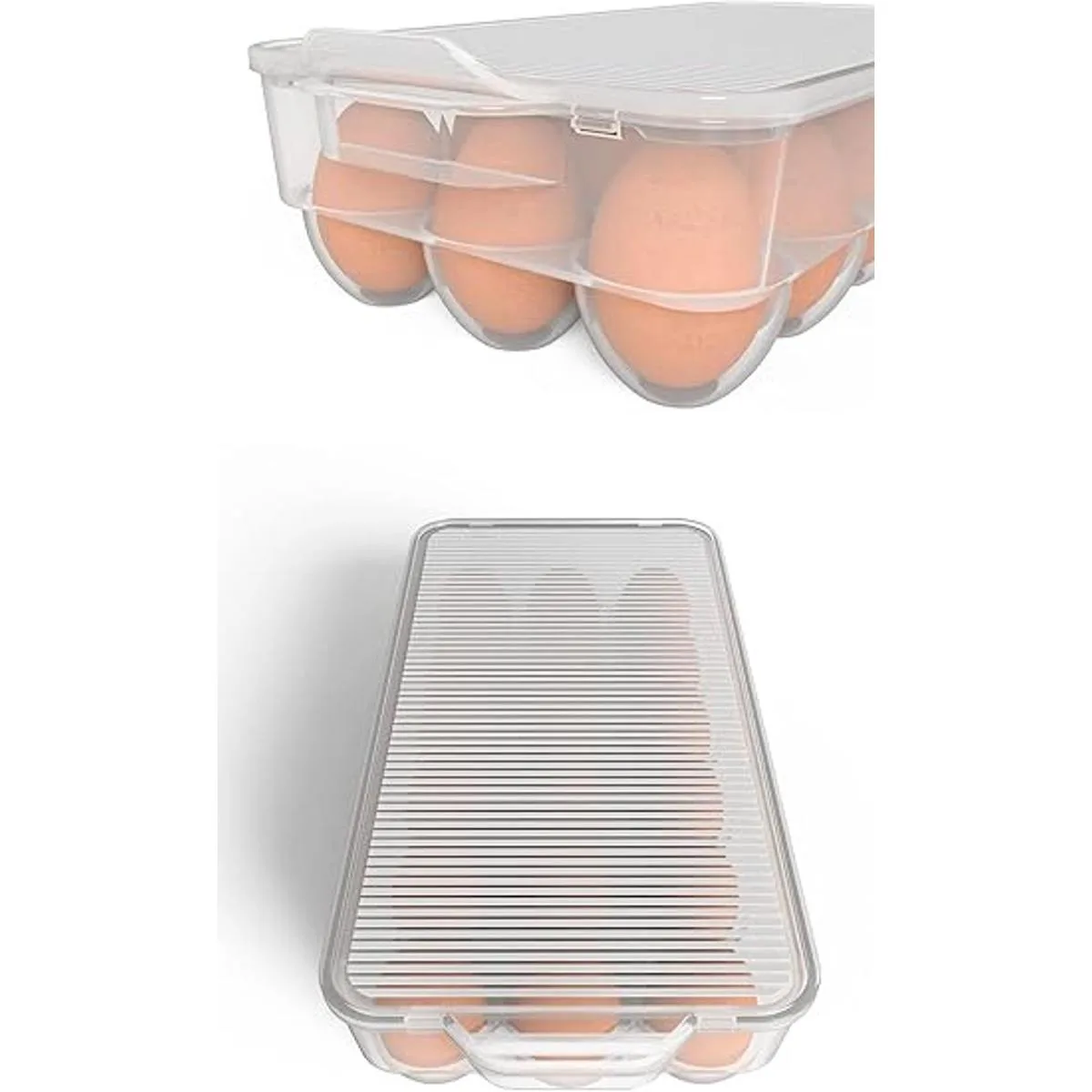 Paquete de 3 soportes para huevos de plástico para_4