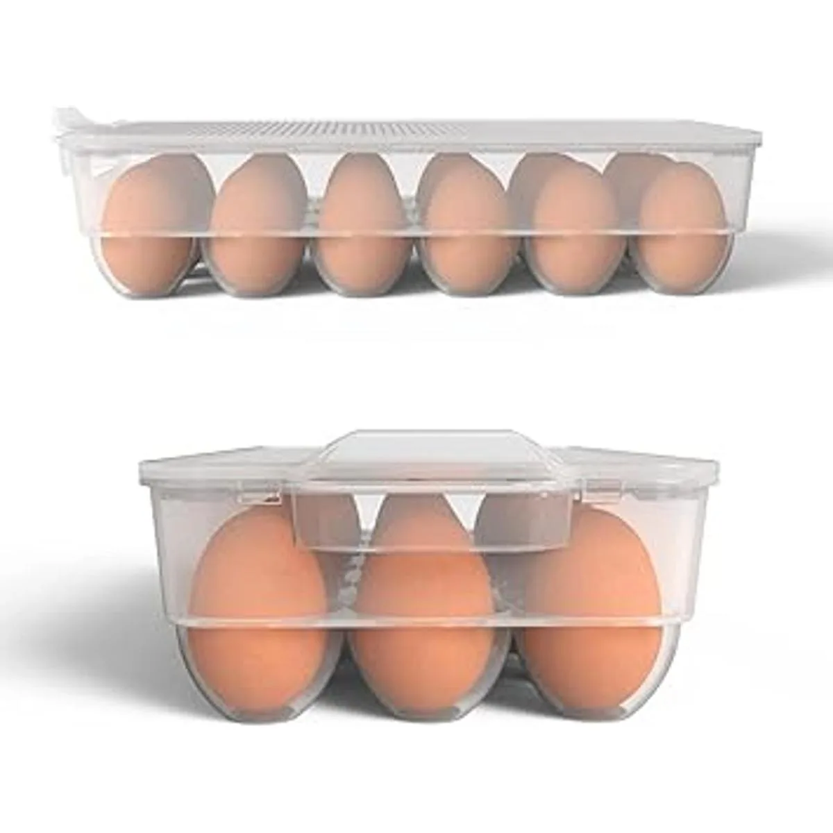Paquete de 3 soportes para huevos de plástico para_3