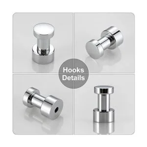 BVL Gancho cromado para bata de baño gancho adhesivo para_3