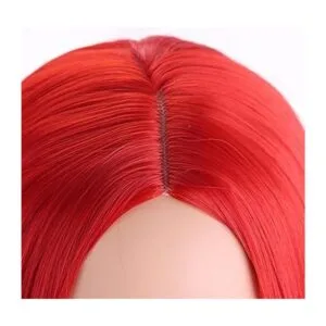 PATTNIUM Peluca roja larga y recta para niños peluca de_6