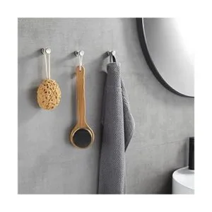 BVL Gancho cromado para bata de baño gancho adhesivo para_2