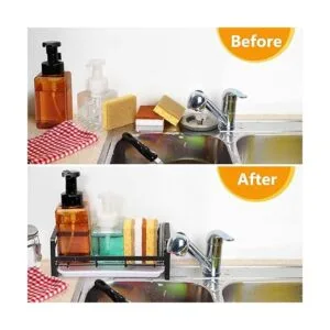 FANGSUN Soporte de esponja grande para fregadero de_7