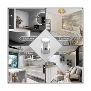 BVL Gancho cromado para bata de baño gancho adhesivo para_6