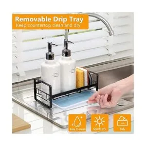 FANGSUN Soporte de esponja grande para fregadero de_3