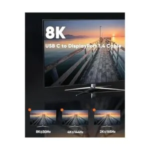 Adaptador USB C a DisplayPort 8K 30Hz4K 144Hz_2