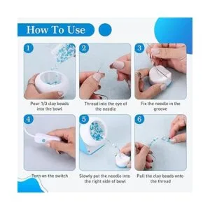 Tilhumt Spinner de cuentas de arcilla giratorio eléctrico_5