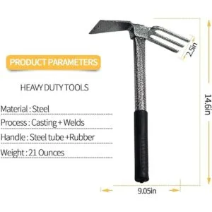 ZOG Herramienta de jardín combinada de excavadora y azada_6
