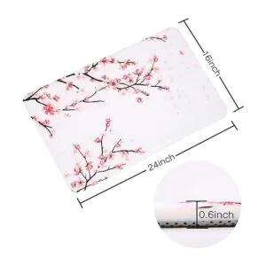 LIVILAN Alfombra de baño rosa alfombra de baño de flores_4