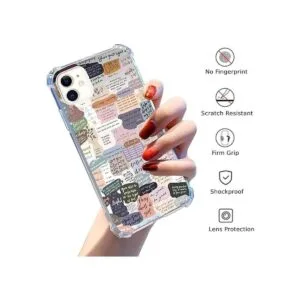 Funda estética compatible con iPhone 11 linda Indie_2