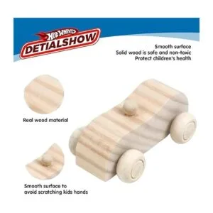 Wooden Cars Unfinished Wood Crafts DIY Craft Wood Kit for_5