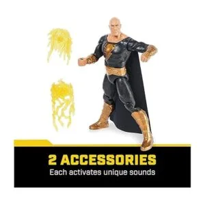DC Comics Power Punch Black Adam Figura de acción de 12_4