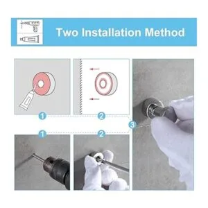 BVL Gancho cromado para bata de baño gancho adhesivo para_4