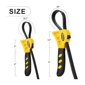 Toolwiz Juego de llaves de correa 2 llaves de filtro de_4