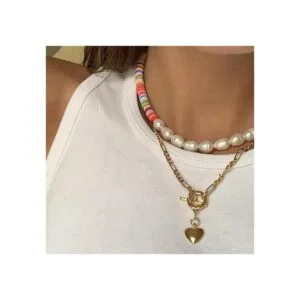 Kissitty 100 cuentas de perlas naturales de color concha_4