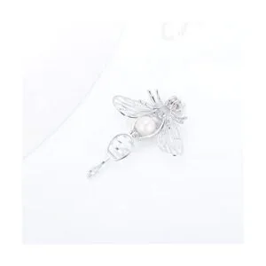 LGSY Colgantes de jaula de perlas de abeja de plata de ley_3