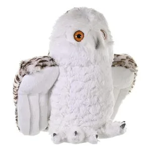 Wild Republic Peluche de búho nevado 12 pulgadas_4