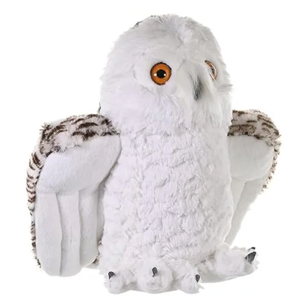Wild Republic Peluche de búho nevado 12 pulgadas_4