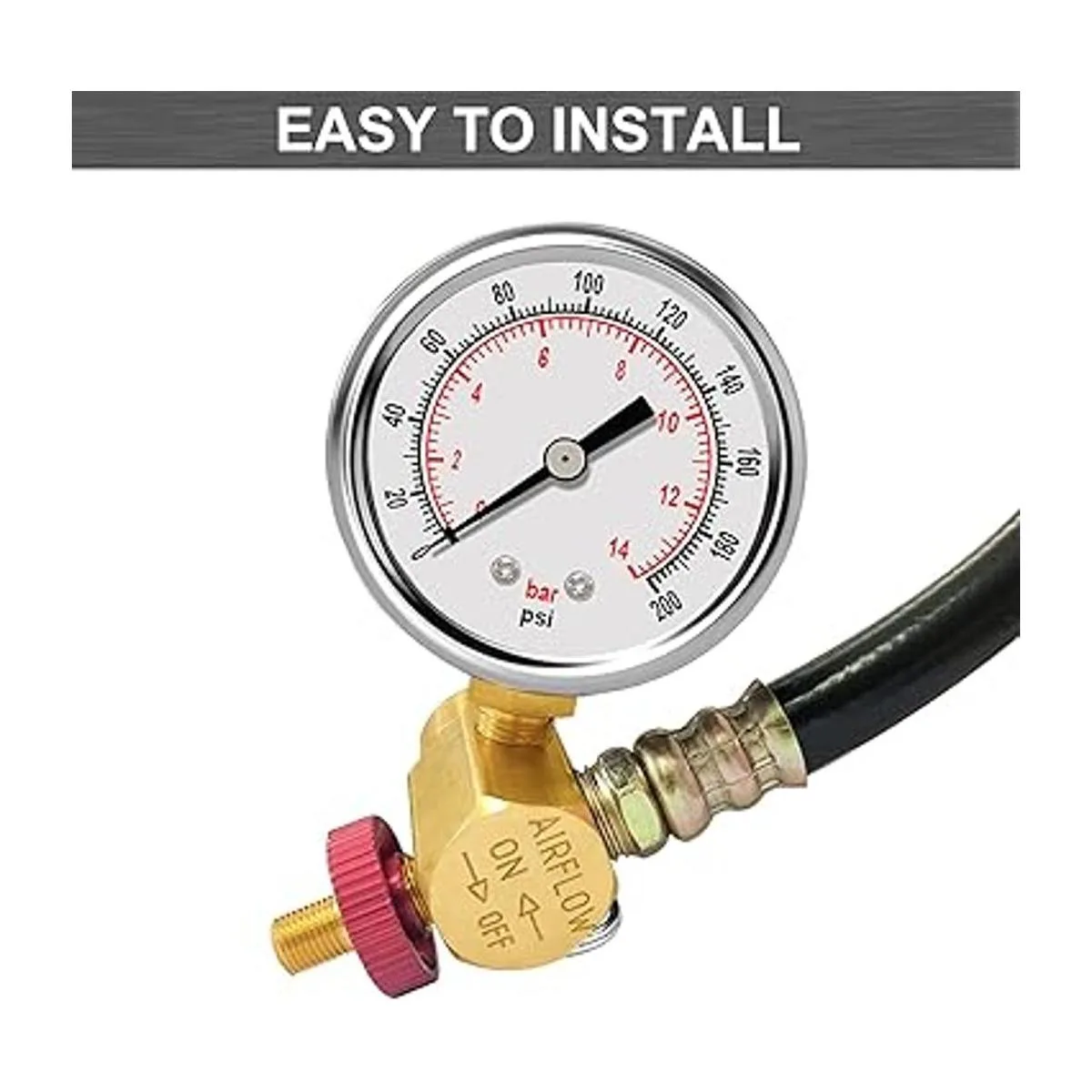 GODESON Kit de válvula de tanque de aire con calibre el_4