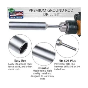 Controlador de puntas de barra de tierra SDS Plus para_3