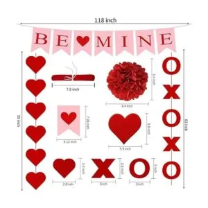 Juego de 21 decoraciones para el día de San Valentín_2