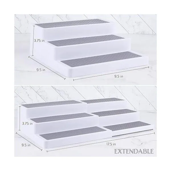 Estante de especias expandible de 3 niveles longitud_2