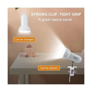 RONGLAN Lámpara LED de metal con clip para escritorio_5