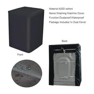 SUNSURE Cubierta para lavadora a prueba de polvo_4