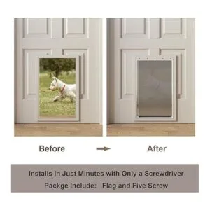 Solapas de repuesto para puerta de perro con tornillos_3