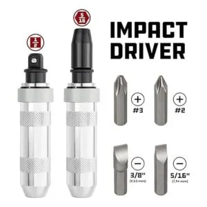 Powerbuilt Juego de destornilladores de impacto de 12_2