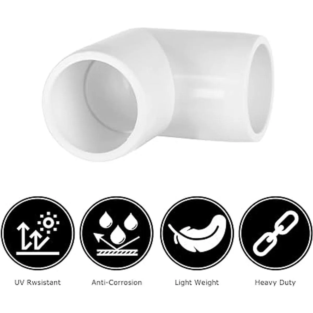 Paquete de 30 accesorios de tubería de PVC de 12 pulgada_3