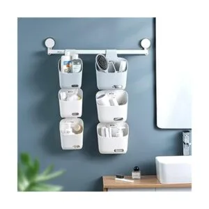 Cesta colgante de plástico para cocina cesta con gancho_2