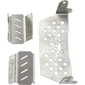 4 piezas ShreGoo Placa deslizante de acero inoxidable RC_4