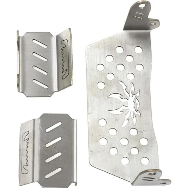 4 piezas ShreGoo Placa deslizante de acero inoxidable RC_4