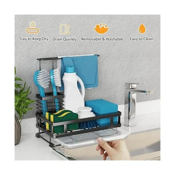 Godboat Sponge Holder for Kitchen Sink Dish Sponge Holder_2