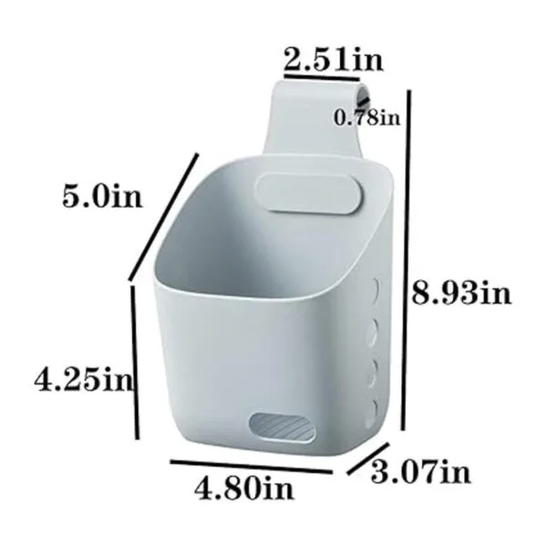 Cesta colgante de plástico para cocina cesta con gancho_3