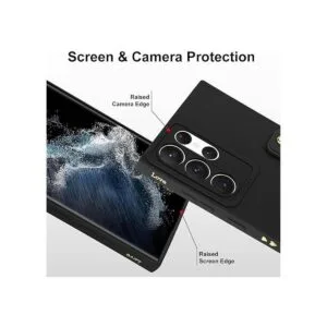 Fiyart Funda diseñada para Galaxy S22 Ultra con soporte_4