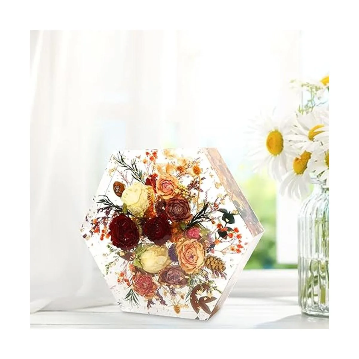 Kit de 3 moldes de resina grandes incluye hexágono_6