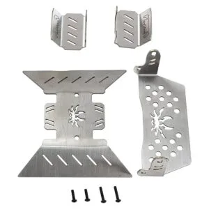 4 piezas ShreGoo Placa deslizante de acero inoxidable RC_2