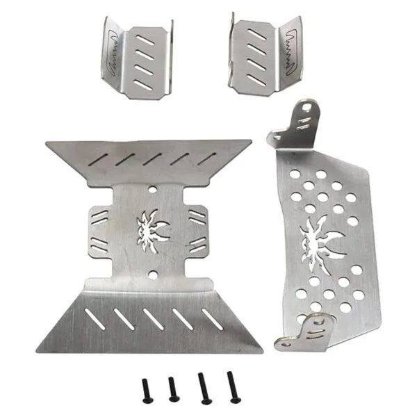 4 piezas ShreGoo Placa deslizante de acero inoxidable RC_2