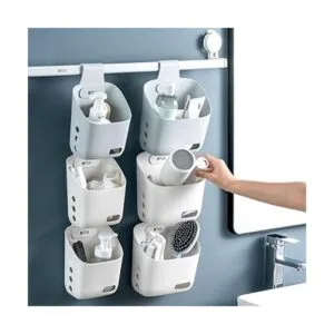 Cesta colgante de plástico para cocina cesta con gancho_5