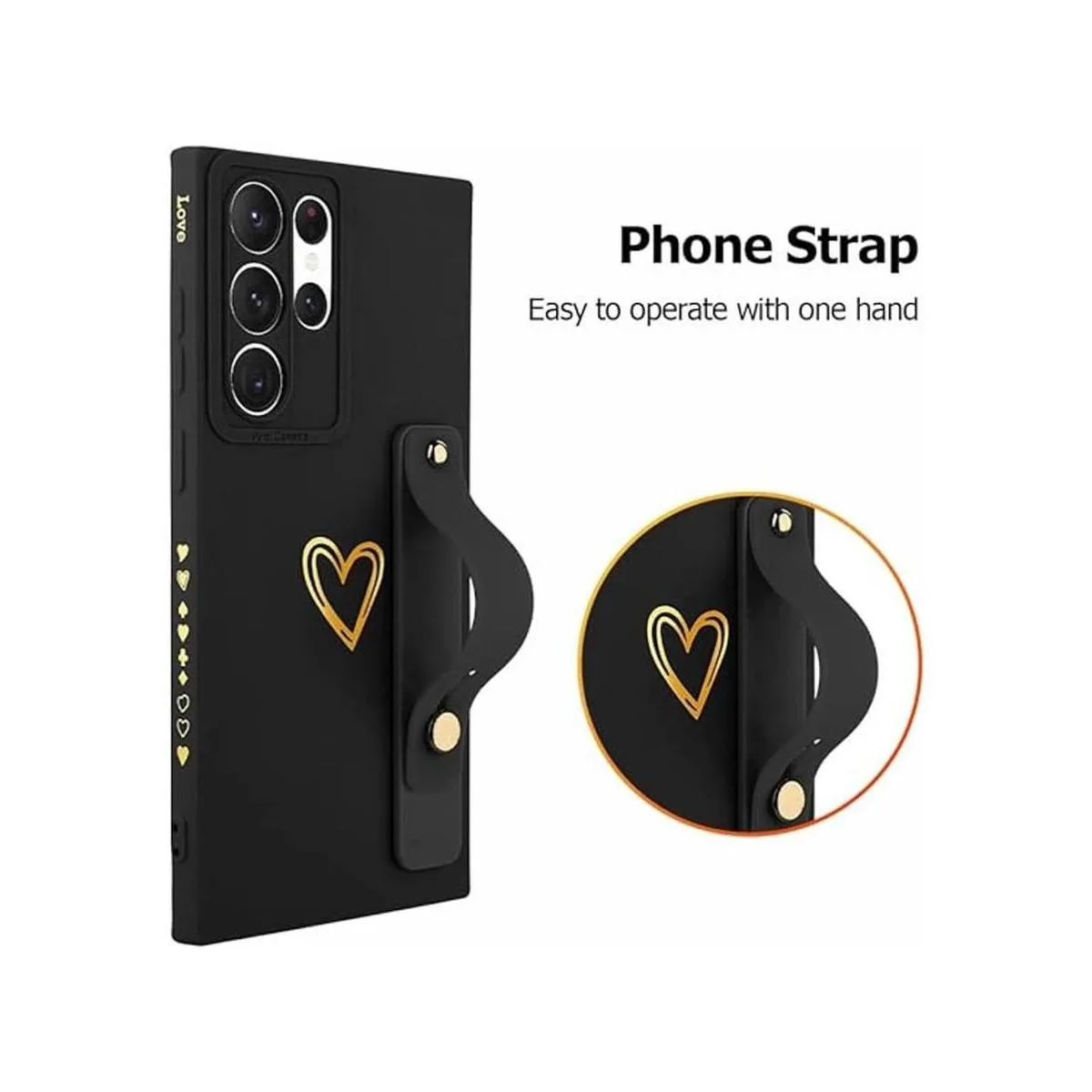 Fiyart Funda diseñada para Galaxy S22 Ultra con soporte_5