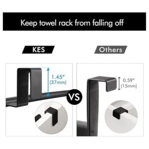 KES KTH500S26BKP2 Toallero para puerta de armario y_3