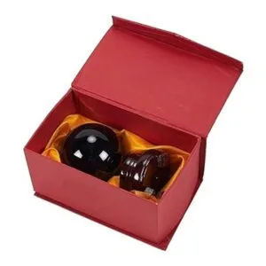 Esfera pequeña de bola de cristal de obsidiana negra con_5