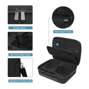 MOSISO Funda de transporte rígida de viaje compatible con_3
