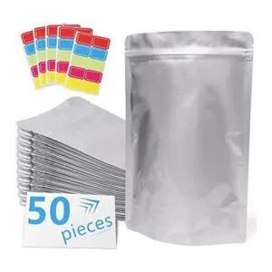 Paquete de 50 bolsas de Mylar extra gruesas de 9.4 mil 10_1