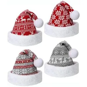 Sombrero de Papá Noel de felpa unisex sombrero de_1